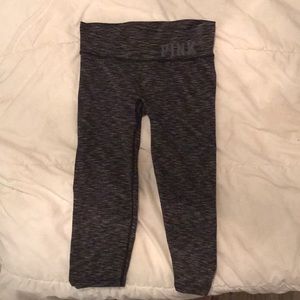 VS pink cropped workout leggings